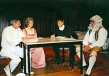 A scene from the production of Count Rumford, during the IHPST conference at the Eckart-Gramate Hall in the University of Winnipeg, in August of 2003.